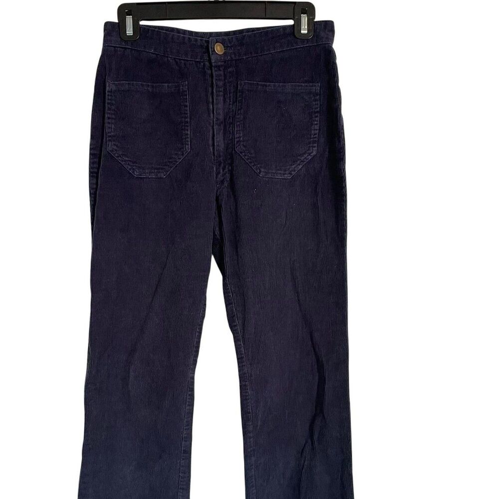 Lykke Wullf Women’s Corduroy Pants Small Navy Blue